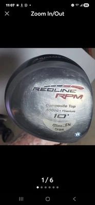 Adams Redline Driver 10 grados dibujo. Varilla regular de grafito G60. Derecha usada Foto 1 de 4