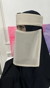 Reversible dual shade niqabs (black side other side color) - Picture 1 of 10