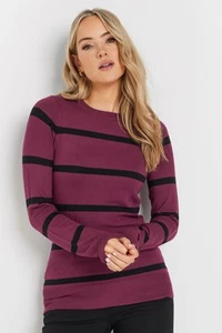 LTS Tall Fine Knit Striped Jumper - Picture 1 of 13