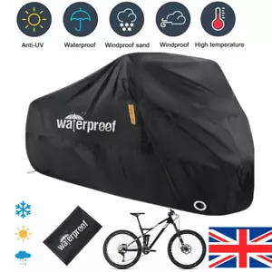 Bike Cover for 2 Bikes Storage 210T Heavy Duty Bicycle Cover Waterproof anti-UV - Picture 1 of 7
