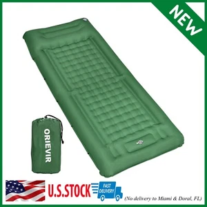 Sleeping Pad Extra Thickness 4.7 Inch Camping Mattress 77X28 Outdoor camp Green - Picture 1 of 8