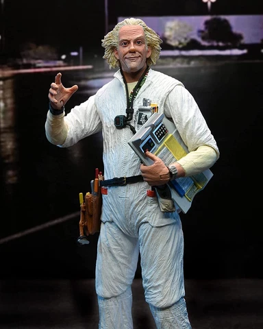 Neca Reel Toys Back to the Future Ultimate 'Doc' Brown Hazmat Suit 7" Figure Cover