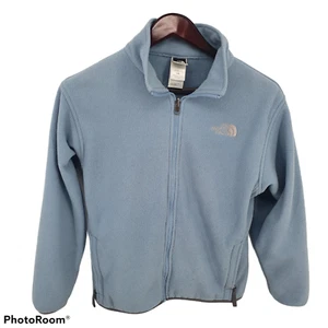 The North Face Fleece Jacket Girls Size Large Blue Full Zip - Picture 1 of 6