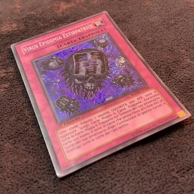 Yu-Gi-Oh! Eradicator Epiemic Virus FOTB-IT068 1st Edition Moderate Play Italian - Image 1 of 4