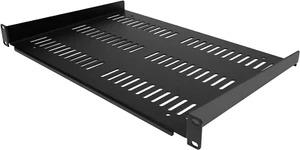 1U Server Rack Shelf - Universal Vented Rack Mount Cantilever Tray for 19" Netw - Picture 1 of 6