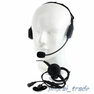 Wojskowy taktyczny zestaw słuchawkowy Bone Conduction Boom Mic do KENWOOD BAOFENG Mini DIN - Zdjęcie 1 z 1
