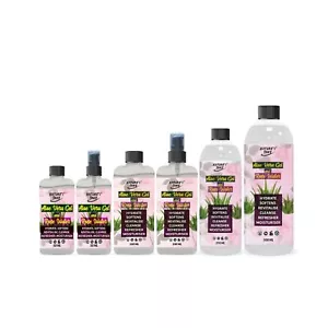 Aloe Vera Gel+Rose Water Natural Organic Multipurpose Soothing Hair & Skin Care - Picture 1 of 7