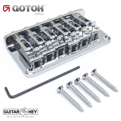 NUEVO Puente de guitarra Gotoh GTC12 12 cuerdas sin trémolo fijo rígido 10,5 mm CROMO Foto 1 de 3
