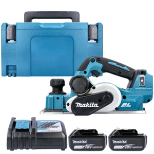 Makita DKP181 18V 82mm Brushless Planer With 2 x 6.0Ah Batteries, Charger & Case - Picture 1 of 1