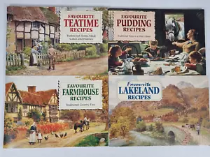 4 x Carole Gregory Favourite Recipes Farmhouse, Pudding, Teatime & Lakeland - Imagen 1 de 15