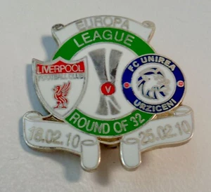 2009/10 EUROPA LEAGUE - Liverpool v Unirea Urziceni - Enamel Badge Round of 32 - - Picture 1 of 3