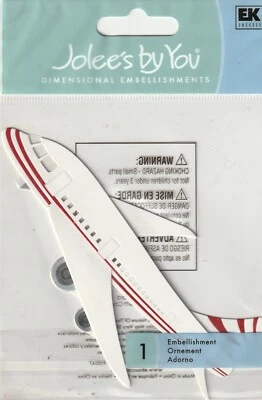 Jolee's by You 3-D Adorno No Adhesivo AVIÓN Tema 71101 RÁPIDO GRATIS Foto 1 de 2
