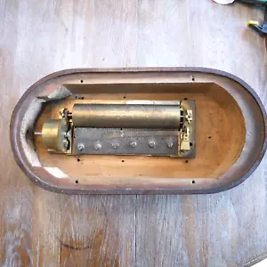 alte antike 5,2kg Walzenspieluhr ca 1850 Spieluhr 4 Melodien mein Hut der hat 3 - Bild 1 von 13