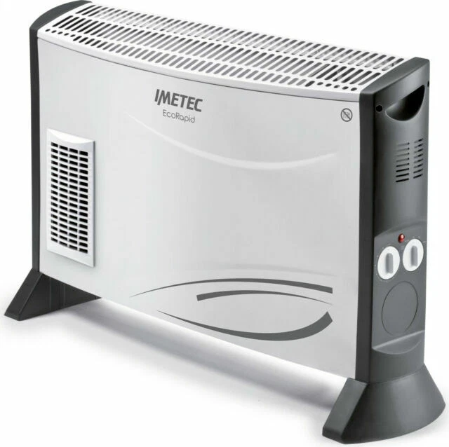 Imetec Eco Rapid 2000 W Stufa Elettrica a Convenzione - Grigio/Bianco