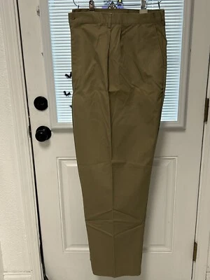 Edwards Men's Tan Pleated Front  58 x 32 With tags Durable Work Pants Polycotton - Image 1 of 4