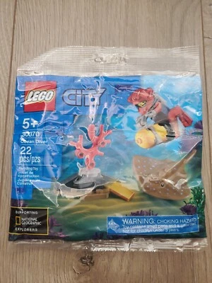 LEGO City Deep Sea Explorers Diver Polybag Set (30370) New Sealed Town - Image 1 of 2