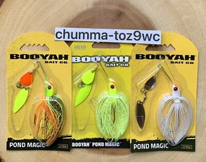 Booyah Pond Magic (Lot Of 3) Spinnerbait, Bass, Brand New! Free Shipping! NWT! - Picture 1 of 12