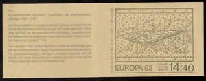 1982 Sweden Europa - Sc #1402a Complete booklet with stamps MNH Cv$10 - Picture 1 of 2