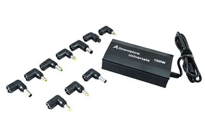 CARICABATTERIE UNIVERSALE PER NOTEBOOK 150W CON 10 ADATTATORI RICARICA PORTATILE - Imagen 1 de 3