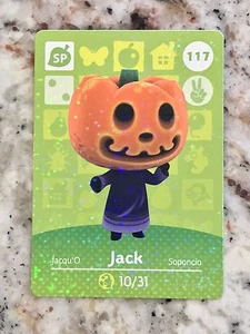 JACK #117 Mr Halloween π Animal Crossing Amiibo Nintendo Mint Card - Picture 1 of 2