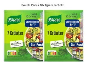 Knorr 7-Herb Salad Herb Dressing MIX German 2 PACKS:10x 8g sachets Exp: 12/2025 - Picture 1 of 1