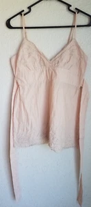 FOREVER 21 Women's Peach Camisole With Lace Trim Petite M - Picture 1 of 9