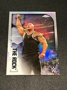 2020 Topps Chrome WWE THE ROCK REFRACTOR #64 - Picture 1 of 2