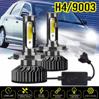 2X Kit de bombillas de faros LED H4 6000K aptas para Honda Civic EK9 1992-2003 haz alto/bajo Foto 1 de 4