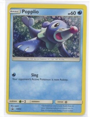Pokémon TCG Popplio SM03 Black Star Promo General Mills Alternate NM 0321#121 - Image 1 of 2