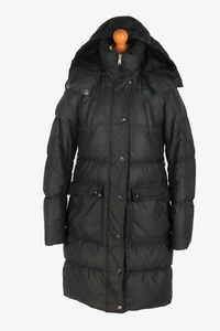 Giubbotto donna lungo Nike puffer imbottito vintage caldo retrò nero taglia S -C2487 - Foto 1 di 5