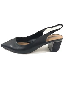 Tahari Roseann Slingback Heels Women's Size 7.5 M Leather Upper, Black - Picture 1 of 9