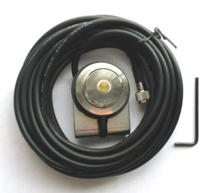 Trunk NMO Antenna Mount RG58 Mini-UHF Connector for Motorola Mobile Radio 1247 - Picture 1 of 1