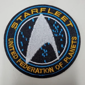 SILVER Star Trek: Beyond Starfleet UFP 3,5" Logo DELUXE Patch - USA Mailed - Bild 1 von 1