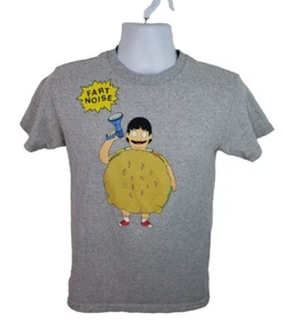 Camiseta Oficial Bob's Burgers Dibujos Animados Programa de TV Ruido Pedo Divertida Gris Talla Pequeña - Imagen 1 de 5