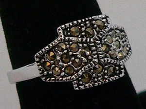 Park Lane "CABARET" Ring Genuine Marcasite Pretty! SIZE 9 Reg. $51 - Picture 1 of 6