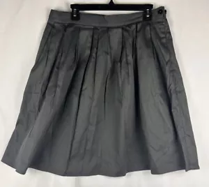 Grace Karin Rock grau Plissee Gr. XL Seitentaschen Dark Academia minimalistisch - Bild 1 von 9
