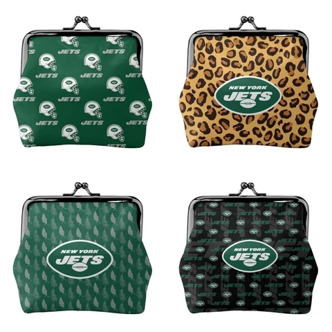 New York Jets Fans Mini Coin Purse Change Purse Coin Bag Women's Wallet Cover