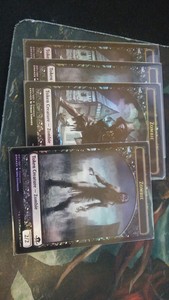 4x Double sided FOIL zombie promo tokens MTG magic the gathering