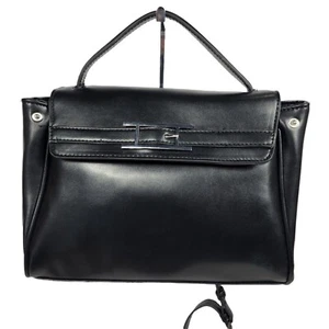 H Halston Women's Black Crossbody Adjustable Strap Handbag - Picture 1 of 10