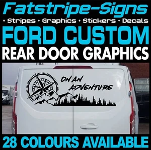 para adaptarse a Ford Transit brújula personalizada montañas pegatinas gráficos furgoneta cámper - Imagen 1 de 2