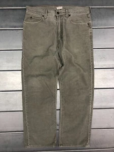 Pantalones de pana vintage J.Crew para hombre talla 36x30 gris pierna recta informales - Imagen 1 de 10