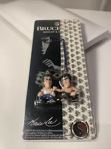 Bruce Lee Original Universal Studio Phone Charm Key Ring Figure Toy KungFu Wushu - Foto 1 di 8