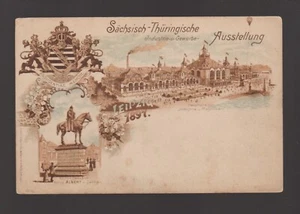 entero privado DR PP9c17 (Z)/01 sajón.- exposición turingia Leipzig 1897 - Imagen 1 de 2