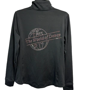 Giacca The World Of Dance Track Tg M Nera Full Zip Charles River Abbigliamento Perline - Foto 1 di 10