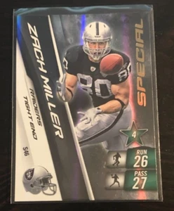 2010 Adrenalyn XL ZACH MILLER Special Holo #S46 Raiders - Picture 1 of 2