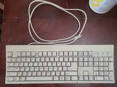 Vintage Chicony KB 2961 Mechanical Keys Keyboard Typing White Office Pc Computer - Image 1 of 4