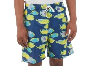U.S Polo Assn. Men's Fish Print Swim Shorts Trunks Design Size L - Picture 1 of 4