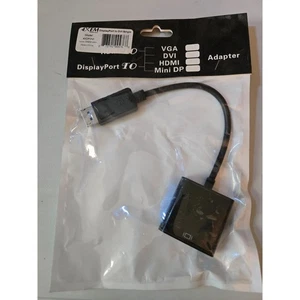 4XEM 4XDPDVI 8 Zoll DisplayPort auf DVI Adapter Single Link DVI 24 Plus 5 schwarz - Bild 1 von 3