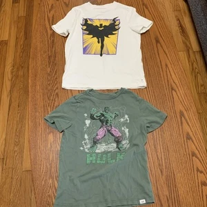 Lot of 2, gap boys, Batman, and Incredible Hulk, Marvel T-shirts size small - Picture 1 of 8