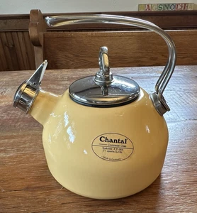 Chantal Classic Emaille auf Stahl Teekessel 2,5 Qt Harmonic Whistle Gelb Germany - Bild 1 von 14